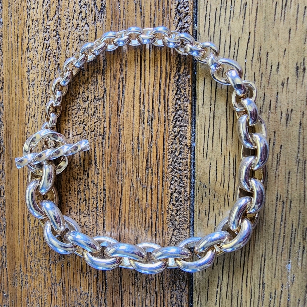 Sterling silver link bracelet